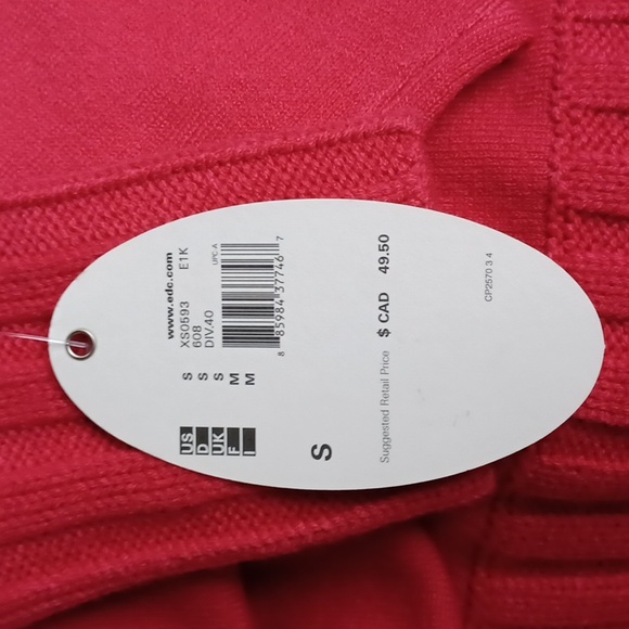 EDC By Esprit Mixed Knit Turtleneck Sweater NEW- Sz. Sm - Picture 3 of 11